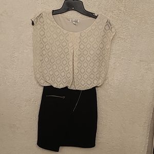 Small, black and cream dress